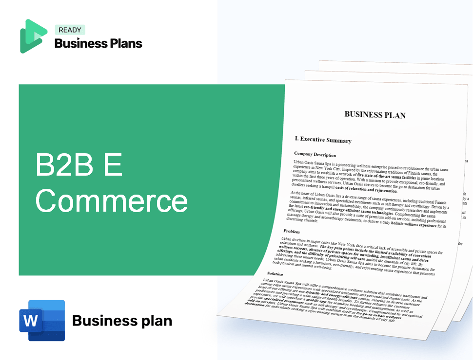 B2B E Commerce Business Plan