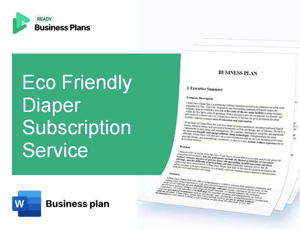 Eco Friendly Diaper Subscription Service Business Plan
