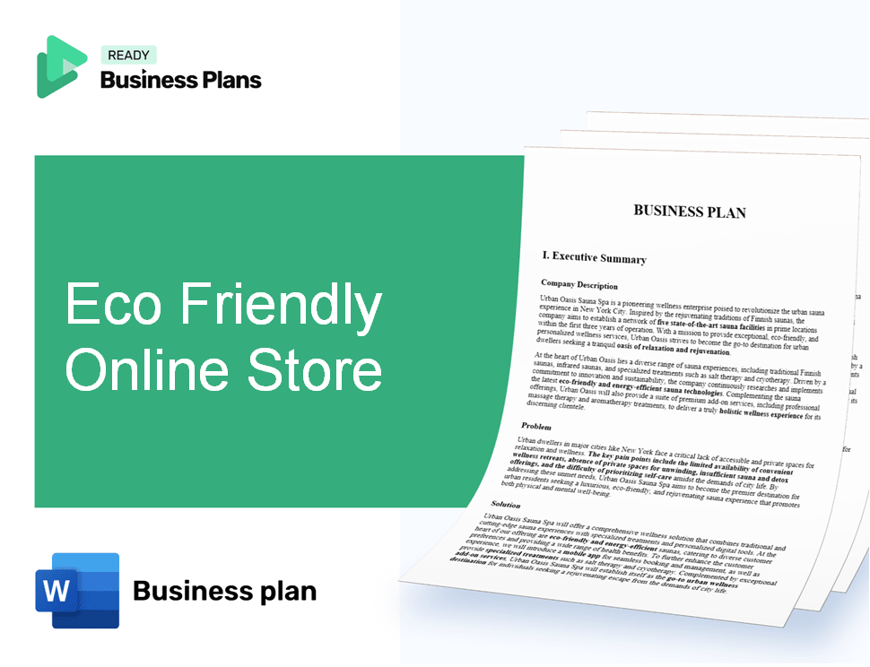 Eco Friendly Online Store Business Plan