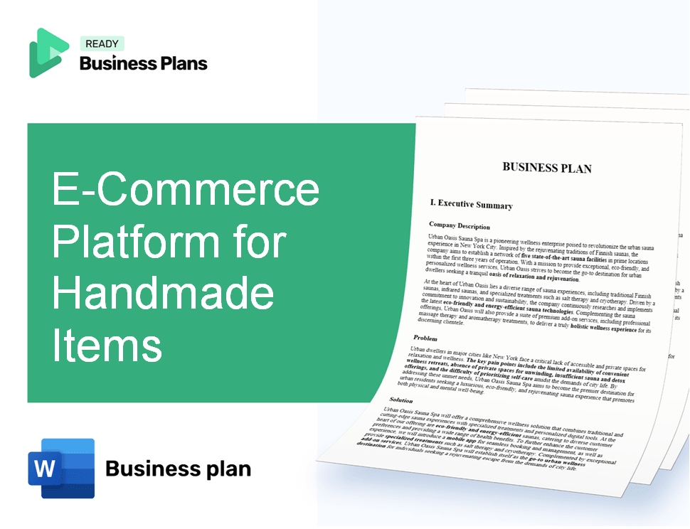 E-Commerce Platform for Handmade Items Business Plan