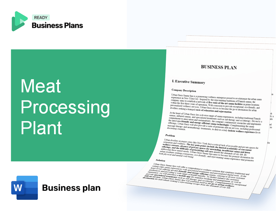 Meat Processing Plant Business Plan