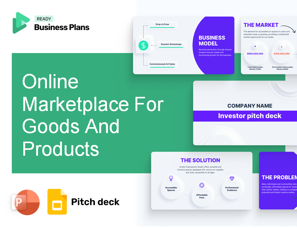 Online Marketplace For Goods And Products Pitch Deck