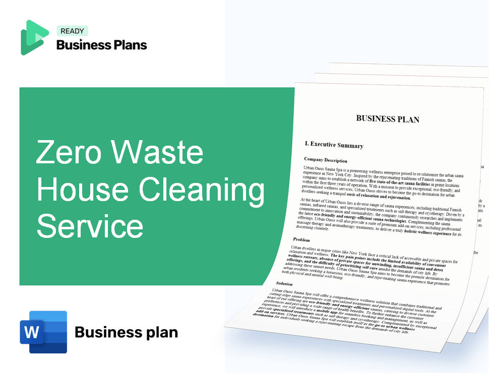 Zero Waste House Cleaning Service Business Plan