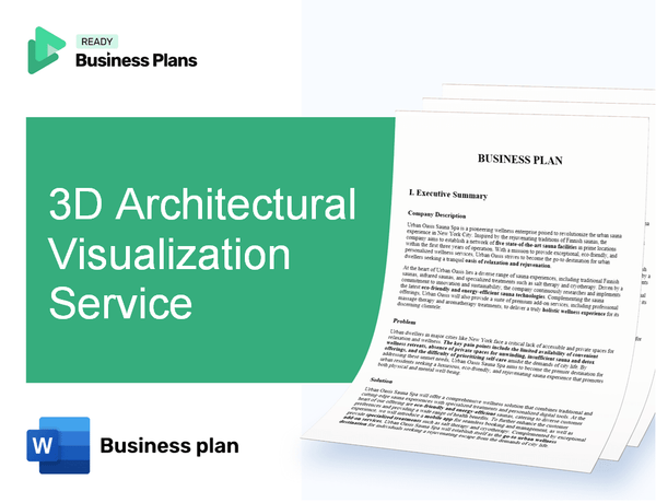 3D Architectural Visualization Service Business Plan