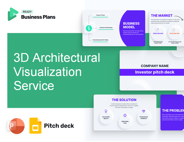 3D Architectural Visualization Service Pitch Deck