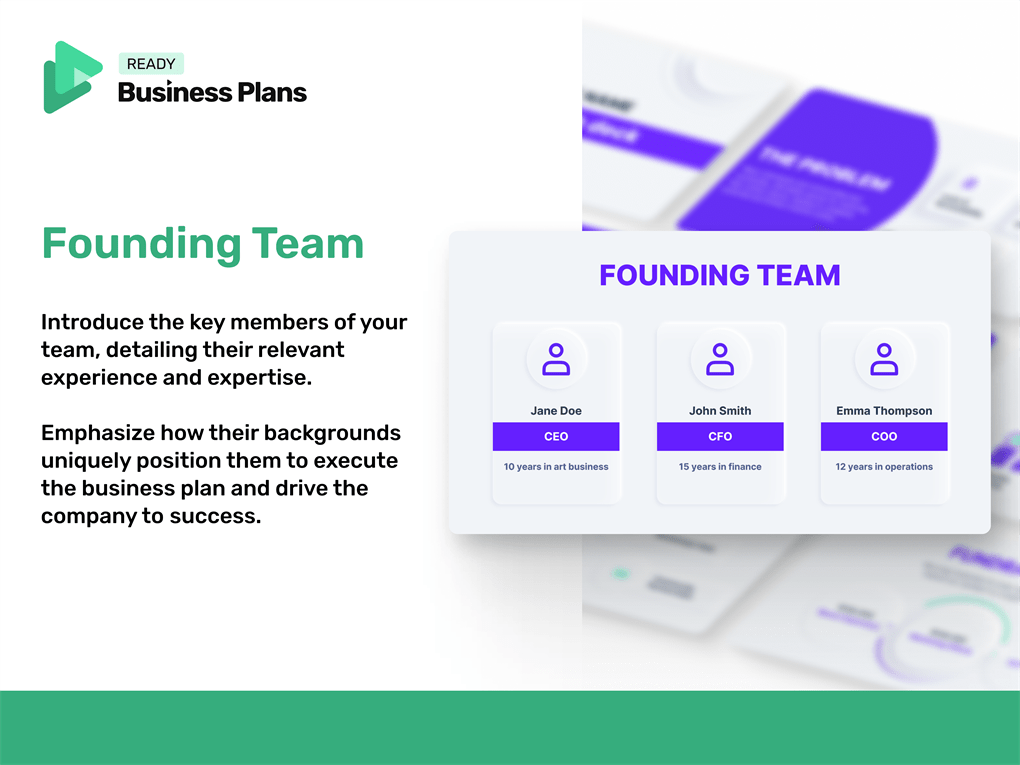 Construction Equipment Rental Pitch Deck: Team