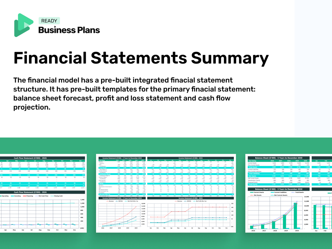 Timepiece Shop Financial Model: Financial Summary