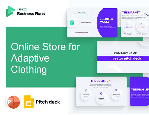 Online Store for Adaptive Clothing Pitch Deck