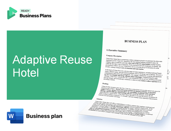 Adaptive Reuse Hotel Business Plan