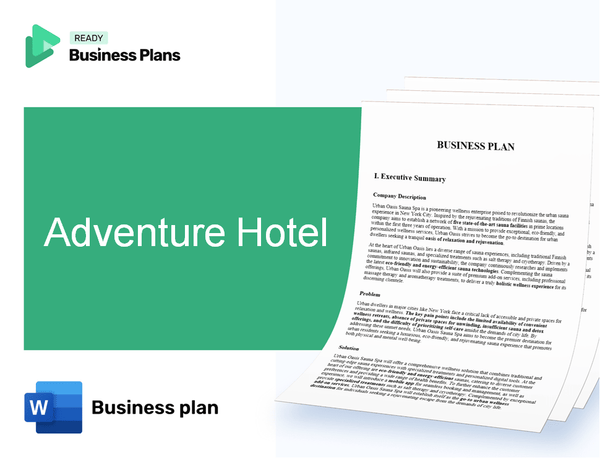 Adventure Hotel Business Plan