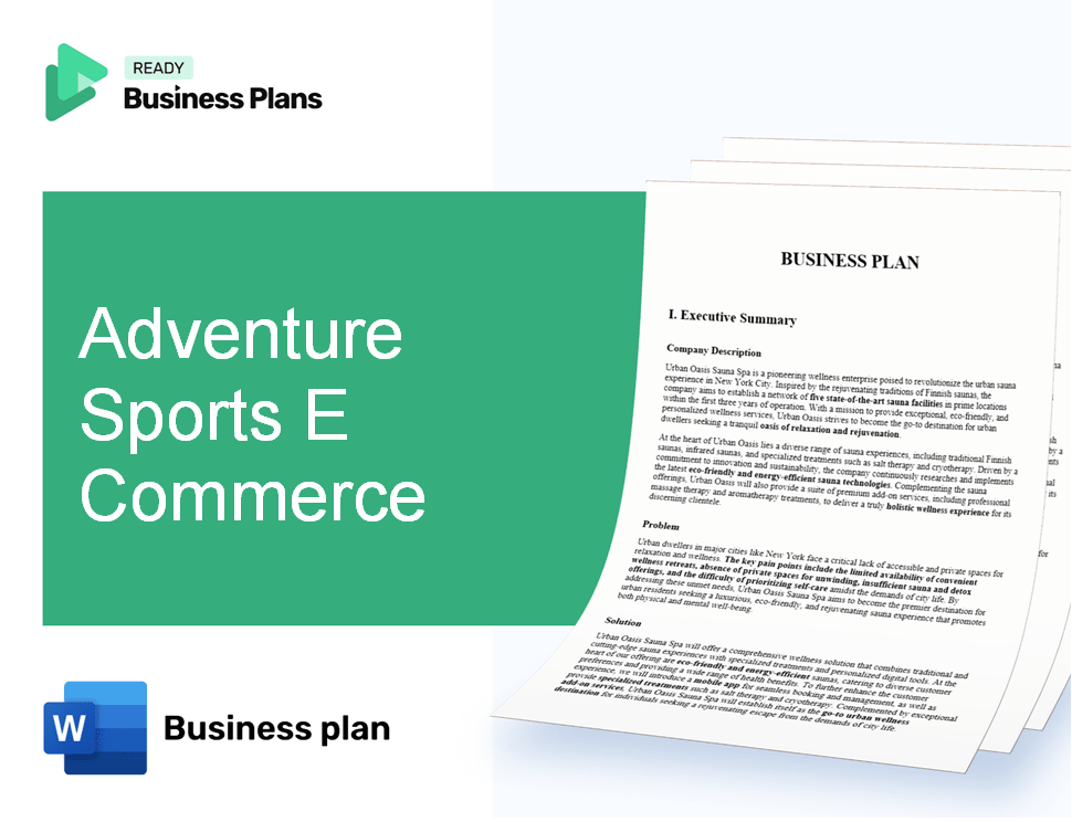 Adventure Sports E Commerce Business Plan
