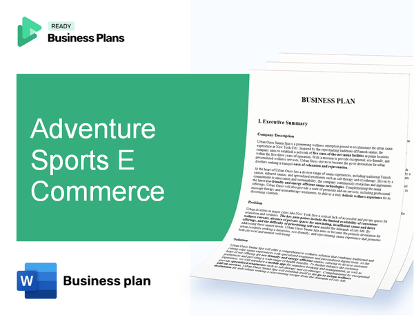 Adventure Sports E Commerce Business Plan