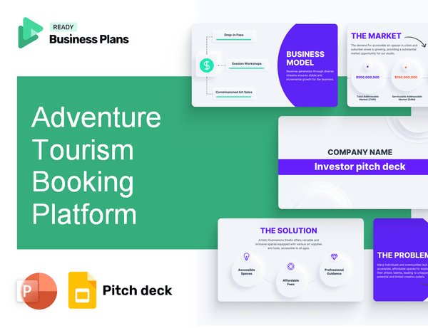 Adventure Tourism Booking Platform Pitch Deck