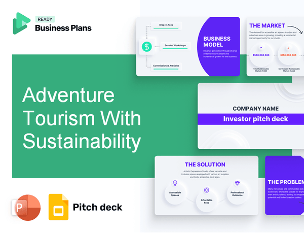 Adventure Tourism With Sustainability Pitch Deck