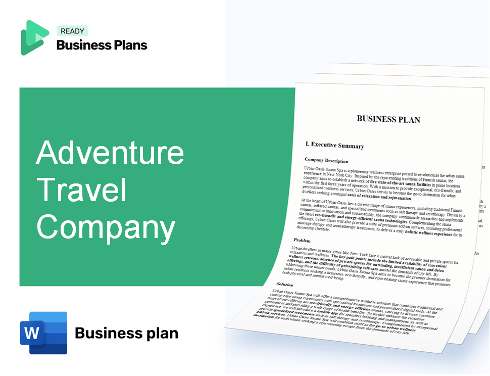 Adventure Travel Company Business Plan