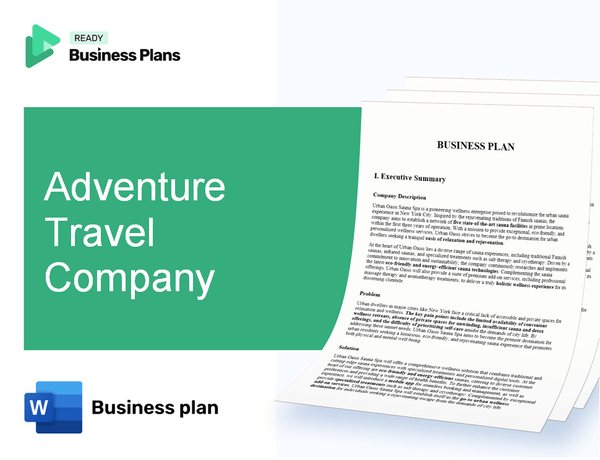 Adventure Travel Company Business Plan