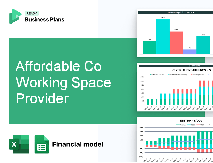 Affordable Co Working Space Provider Financial Model
