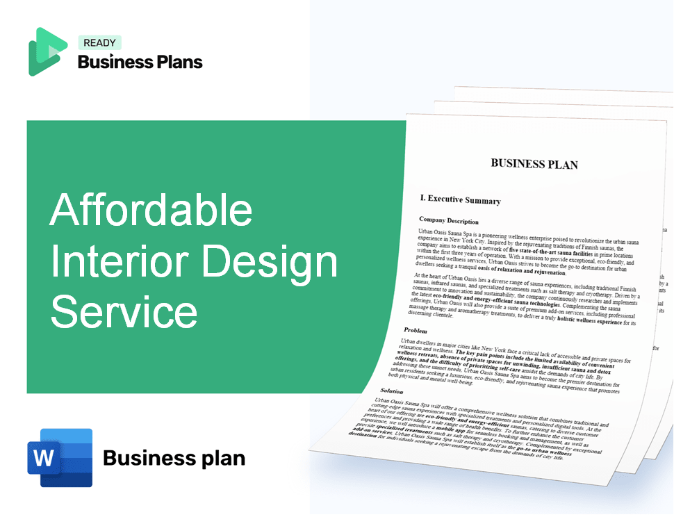 Affordable Interior Design Service Business Plan