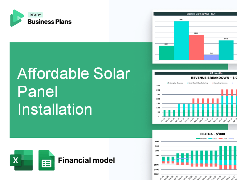 Affordable Solar Panel Installation Financial Model