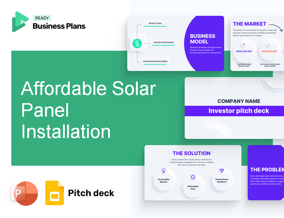 Affordable Solar Panel Installation Pitch Deck