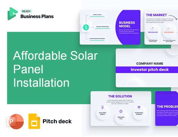 Affordable Solar Panel Installation Pitch Deck