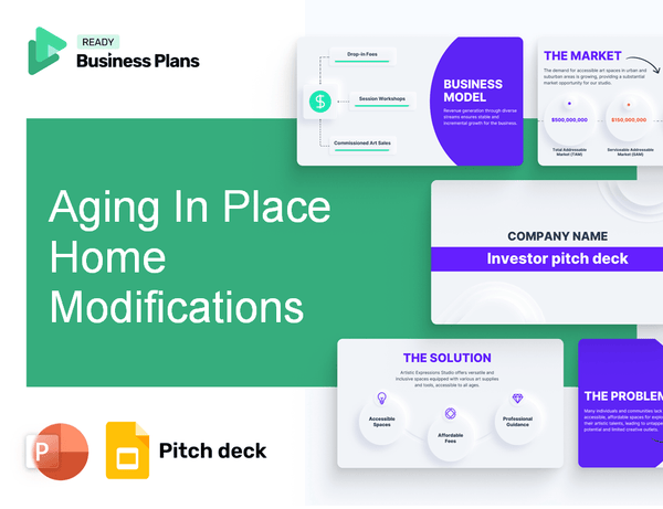Aging In Place Home Modifications Pitch Deck
