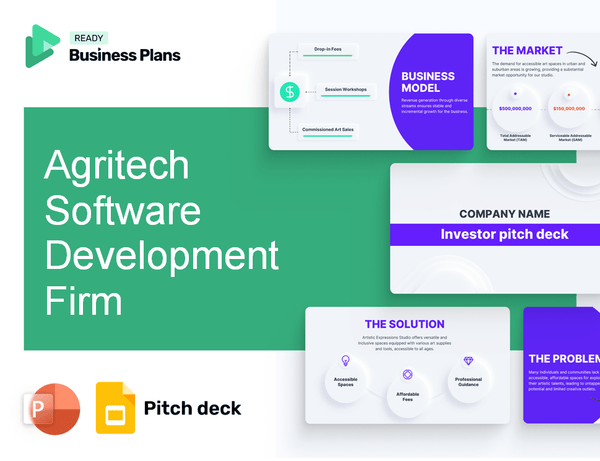 Agritech Software Development Firm Pitch Deck