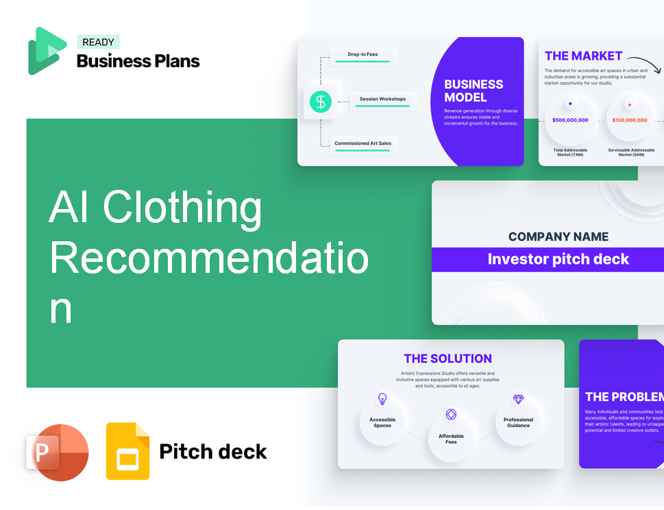 AI Clothing Recommendation Pitch Deck