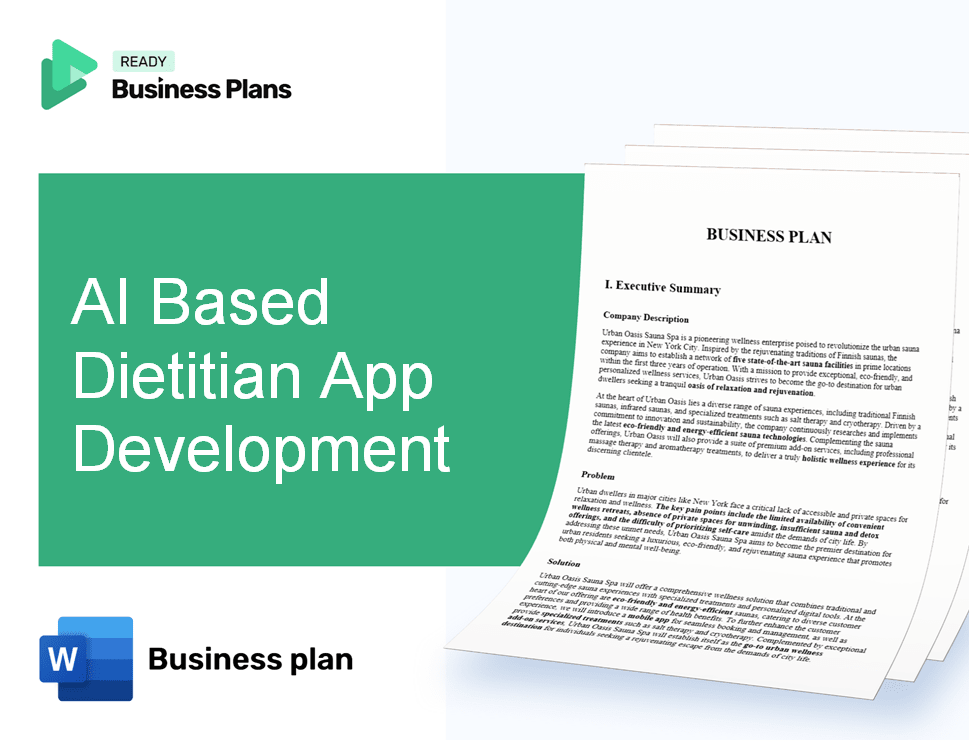 AI Based Dietitian App Development Business Plan