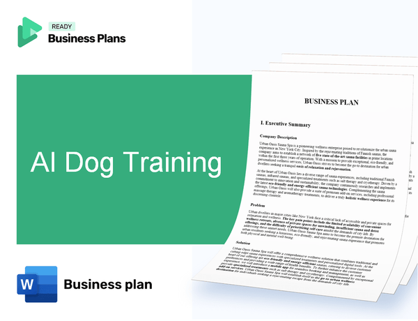 AI Dog Training Business Plan
