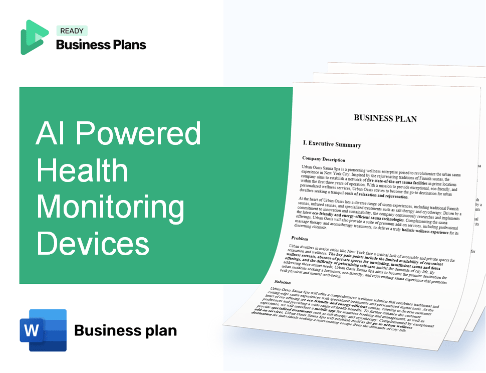 AI Powered Health Monitoring Devices Business Plan