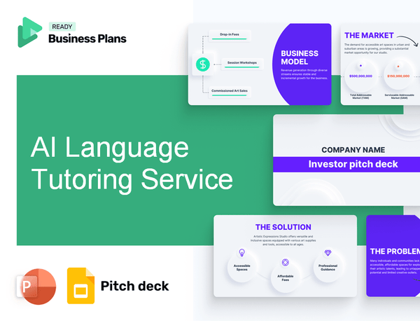 AI Language Tutoring Service Pitch Deck