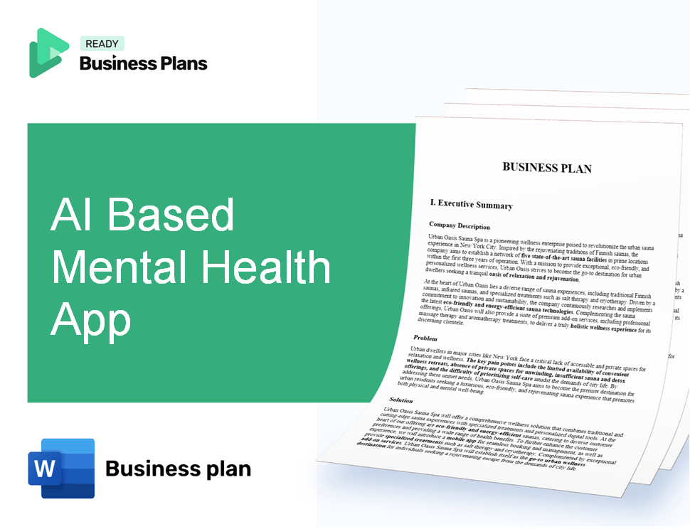 AI Based Mental Health App Business Plan