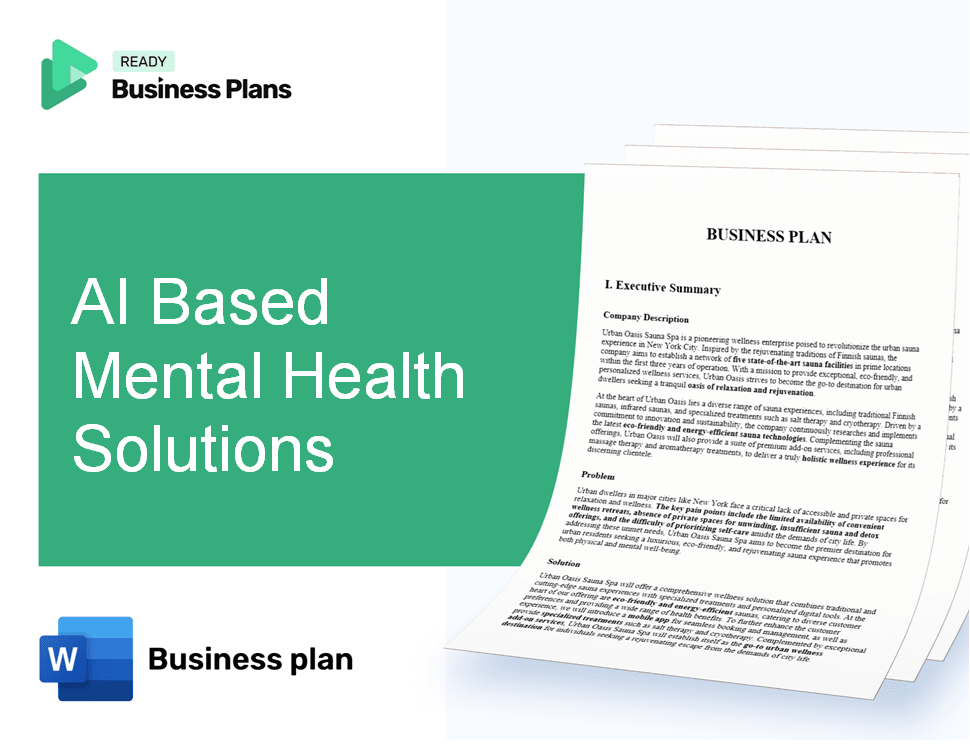 AI Based Mental Health Solutions Business Plan