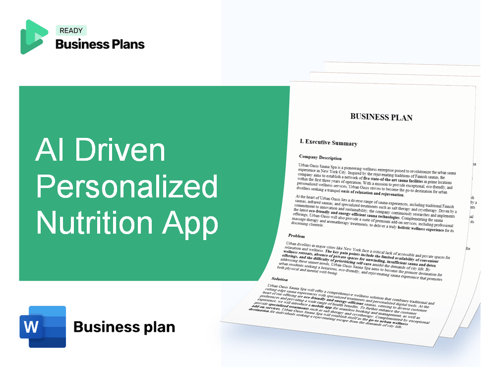 AI Driven Personalized Nutrition App Business Plan