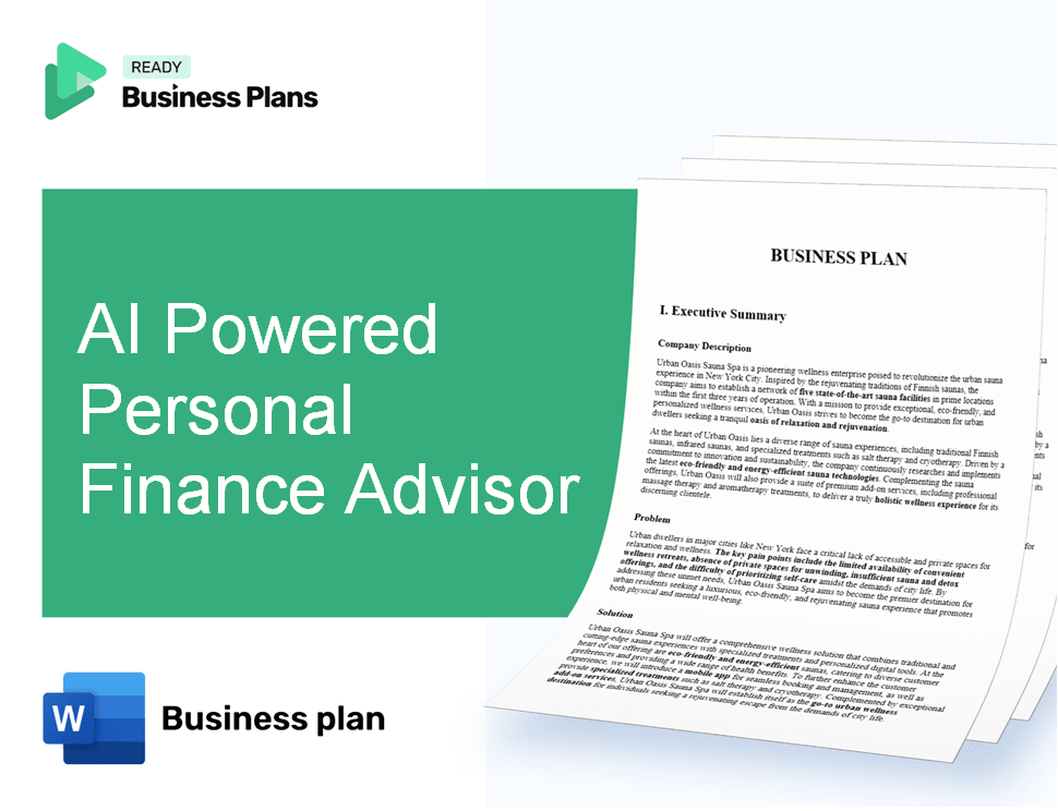 AI Powered Personal Finance Advisor Business Plan