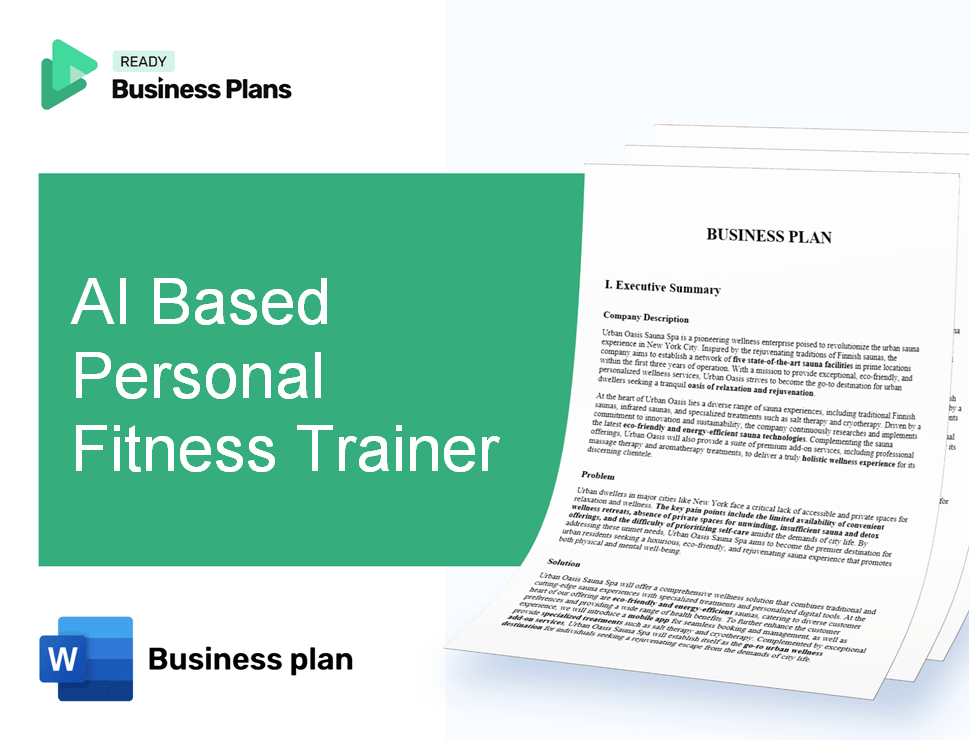 AI Based Personal Fitness Trainer Business Plan