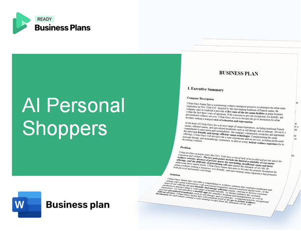 AI Personal Shoppers Business Plan