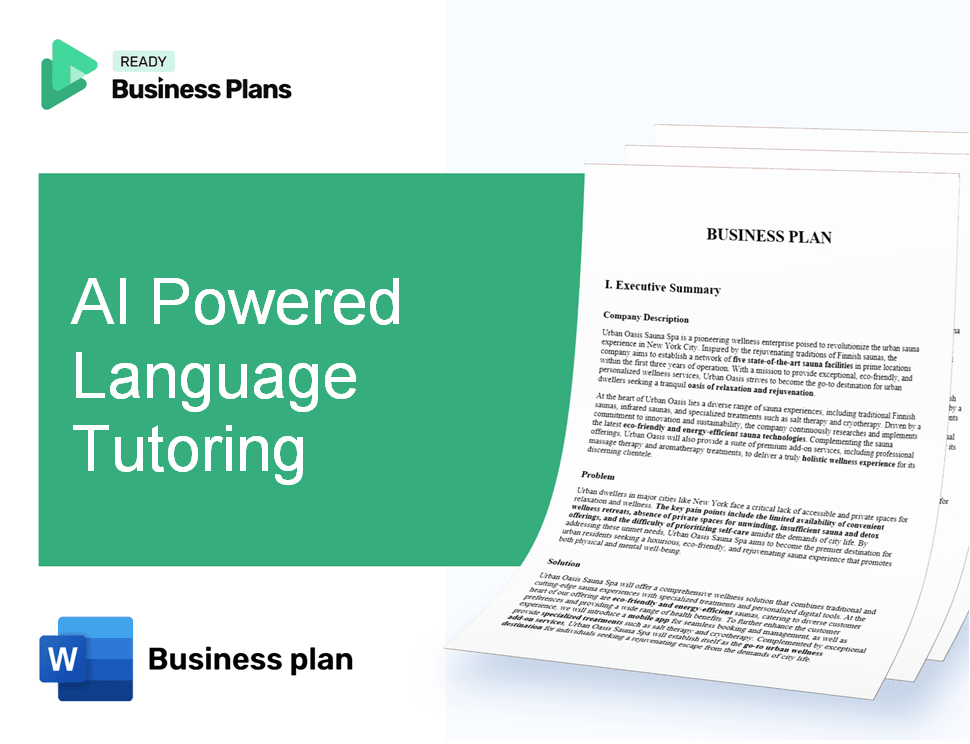 AI Powered Language Tutoring Business Plan