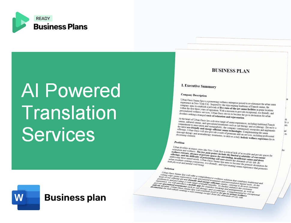 AI Powered Translation Services Business Plan