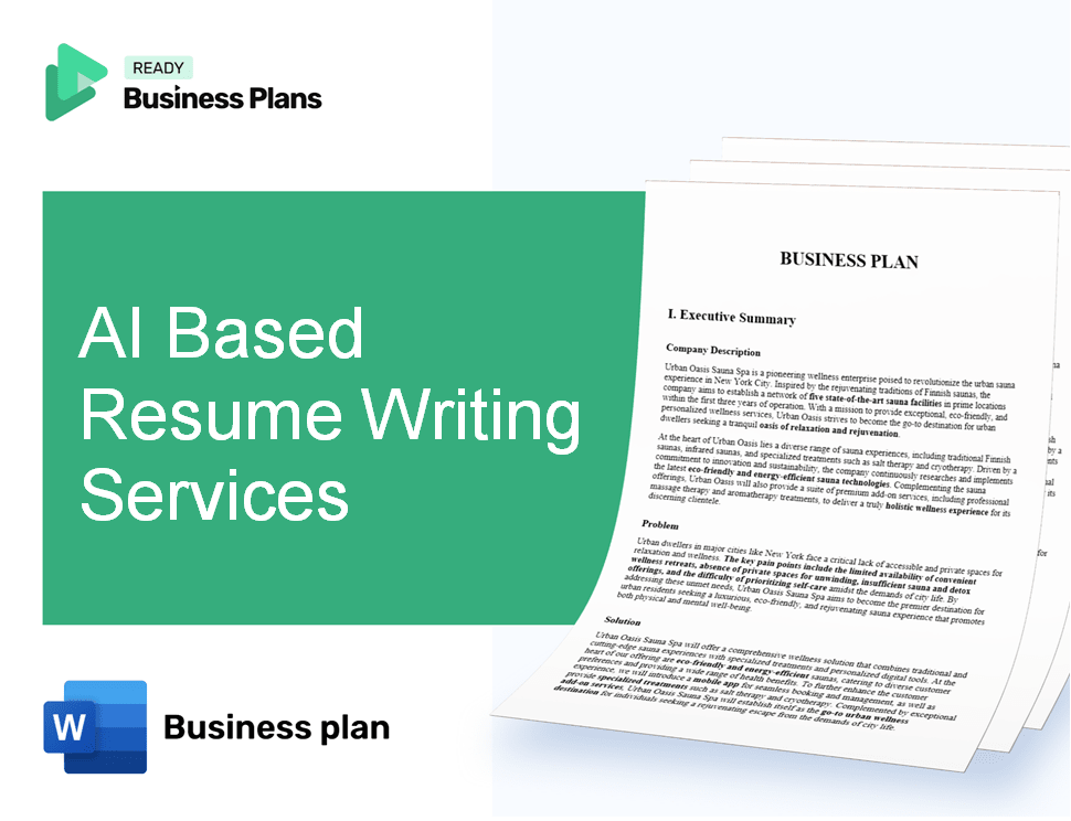 AI Based Resume Writing Services Business Plan