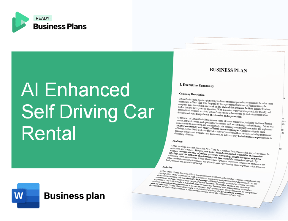AI Enhanced Self Driving Car Rental Business Plan