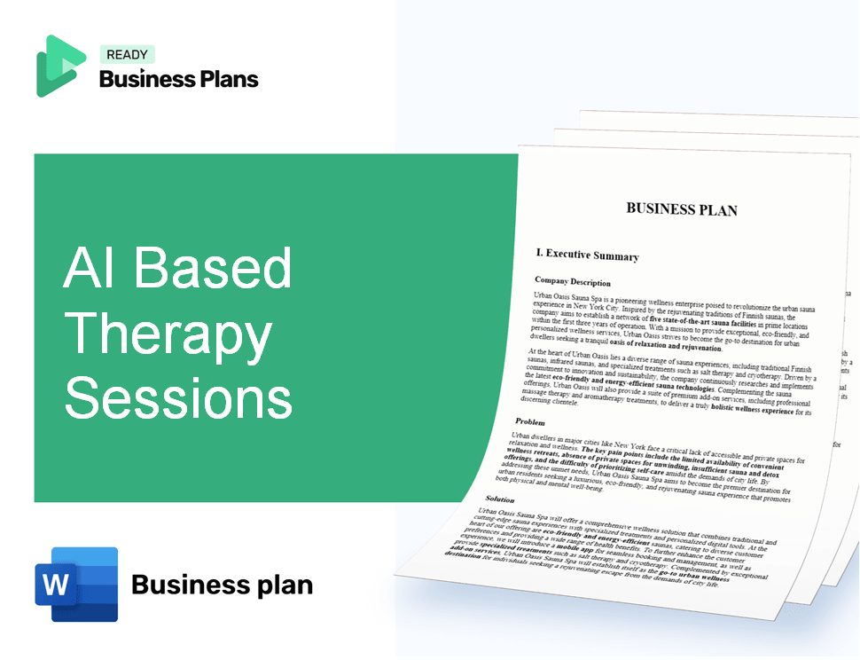 AI Based Therapy Sessions Business Plan