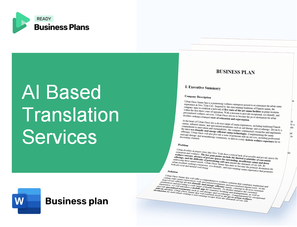 AI Based Translation Services Business Plan