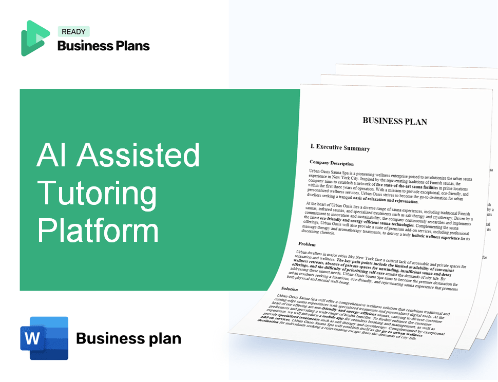AI Assisted Tutoring Platform Business Plan