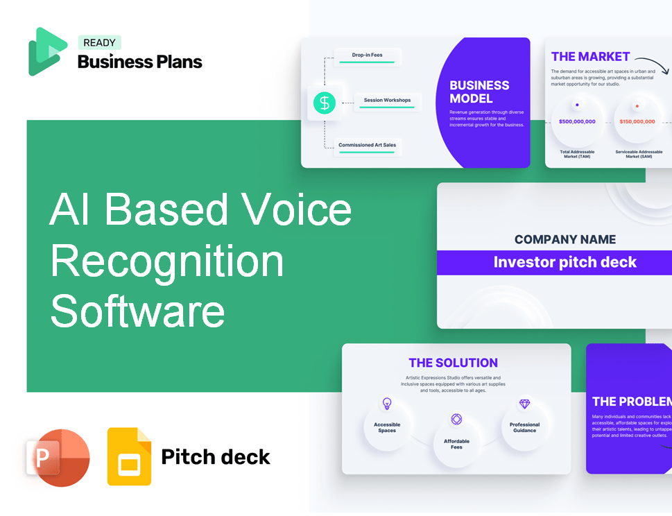 AI Based Voice Recognition Software Pitch Deck