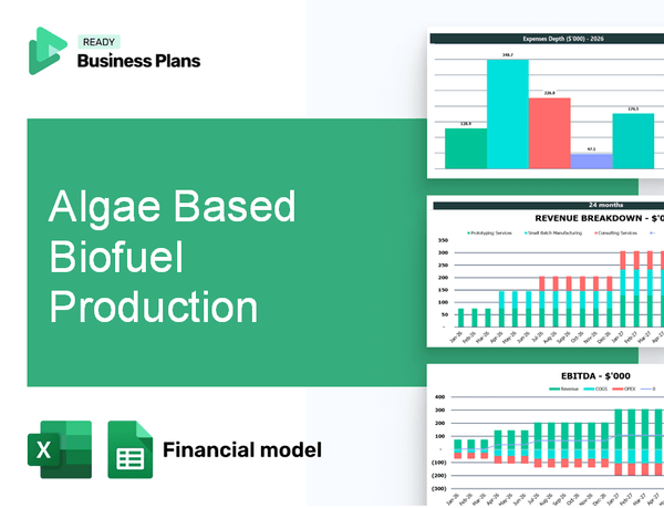 Algae Based Biofuel Production Financial Model