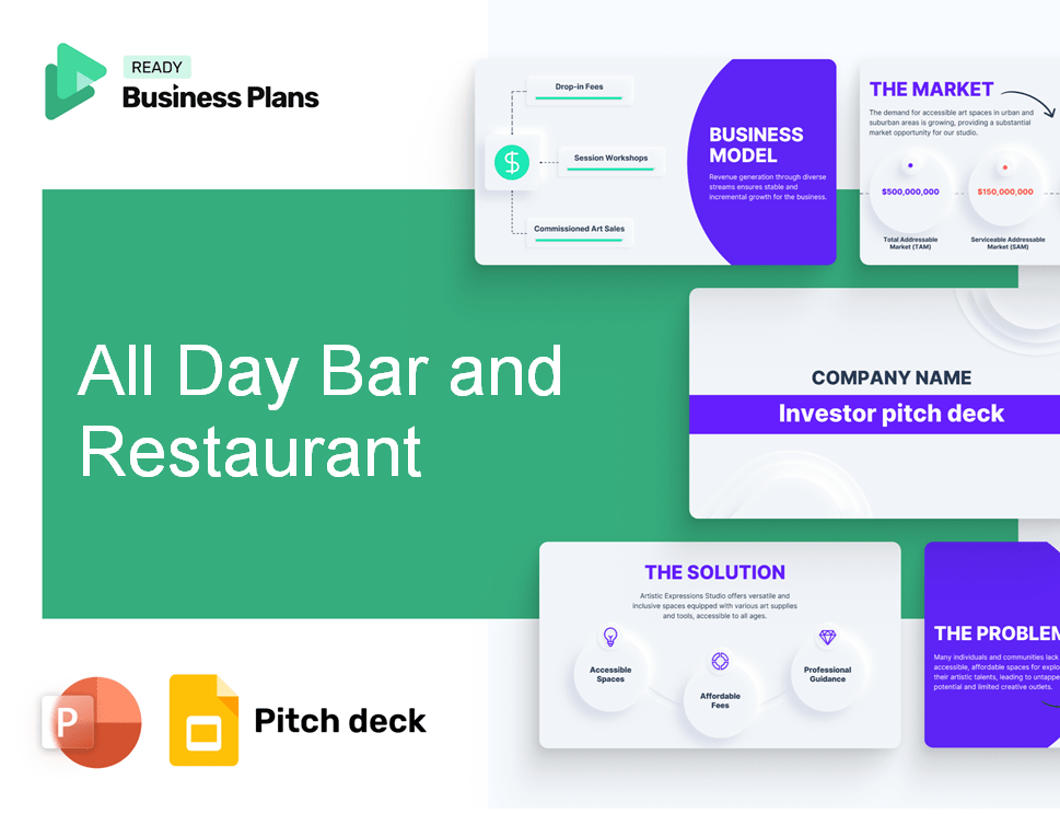 All Day Bar and Restaurant Pitch Deck
