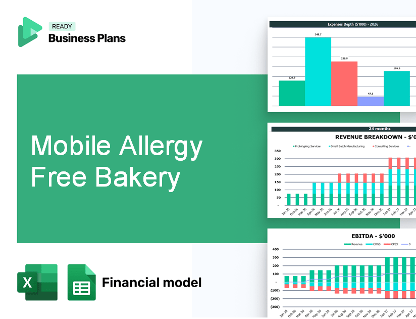 Mobile Allergy Free Bakery Financial Model