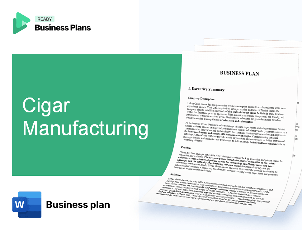 Cigar Manufacturing Business Plan